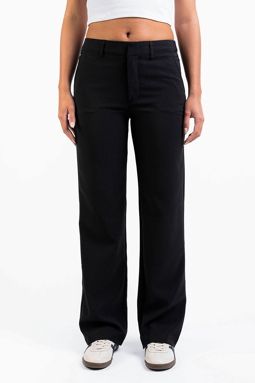 Drew 03Mid Straight Suit Pants - Black