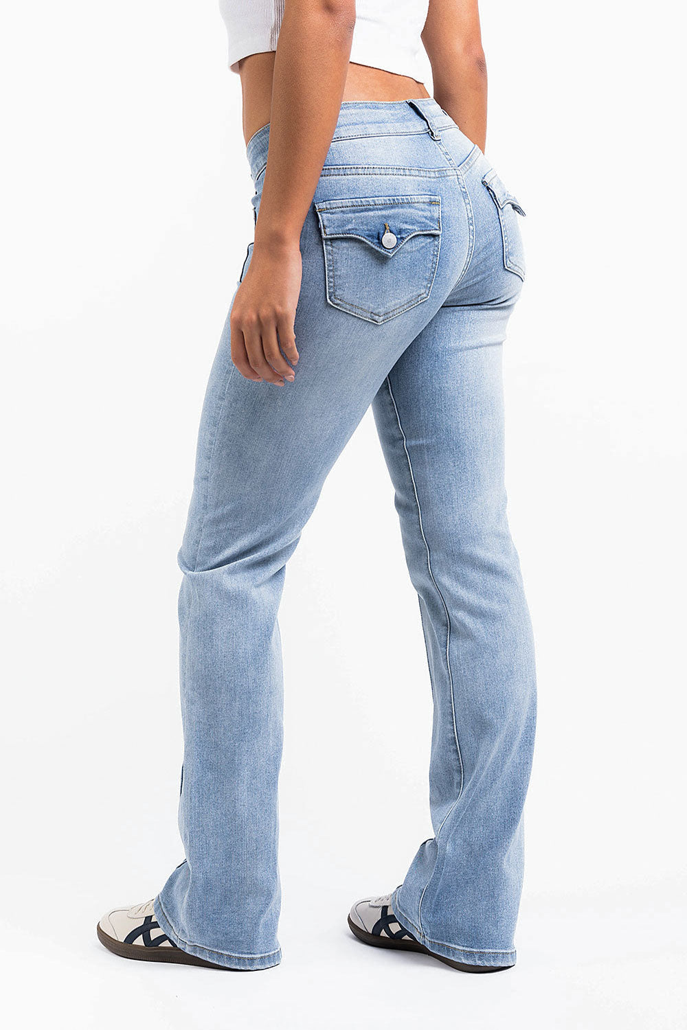 Claire 01Low Bootcut Jeans - Bleach Blue