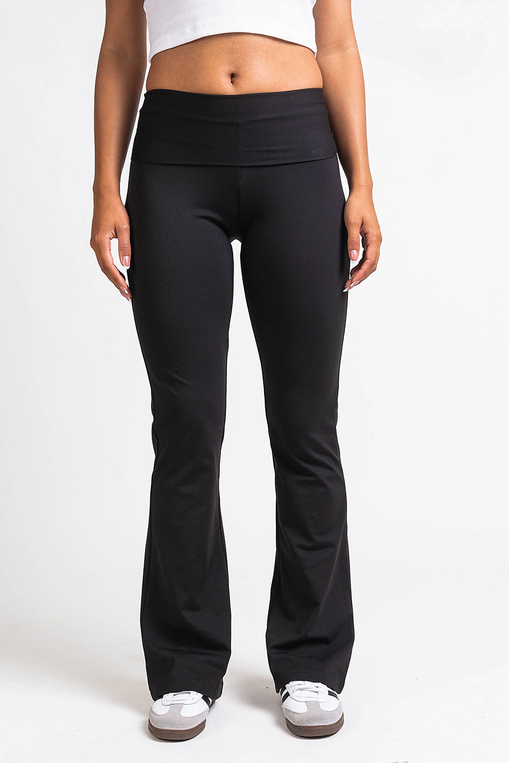 Geri 01High ActiveFlex Bootcut Leggings - Black