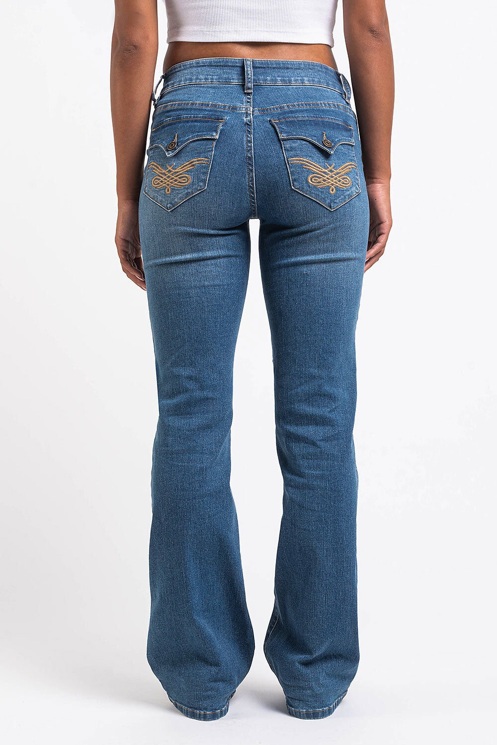 Claire 02Low Bootcut Jeans - Blue