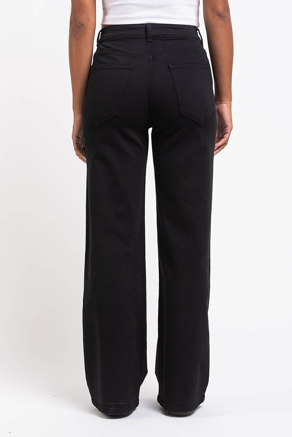 Disa 01High Straight Jeans - Black