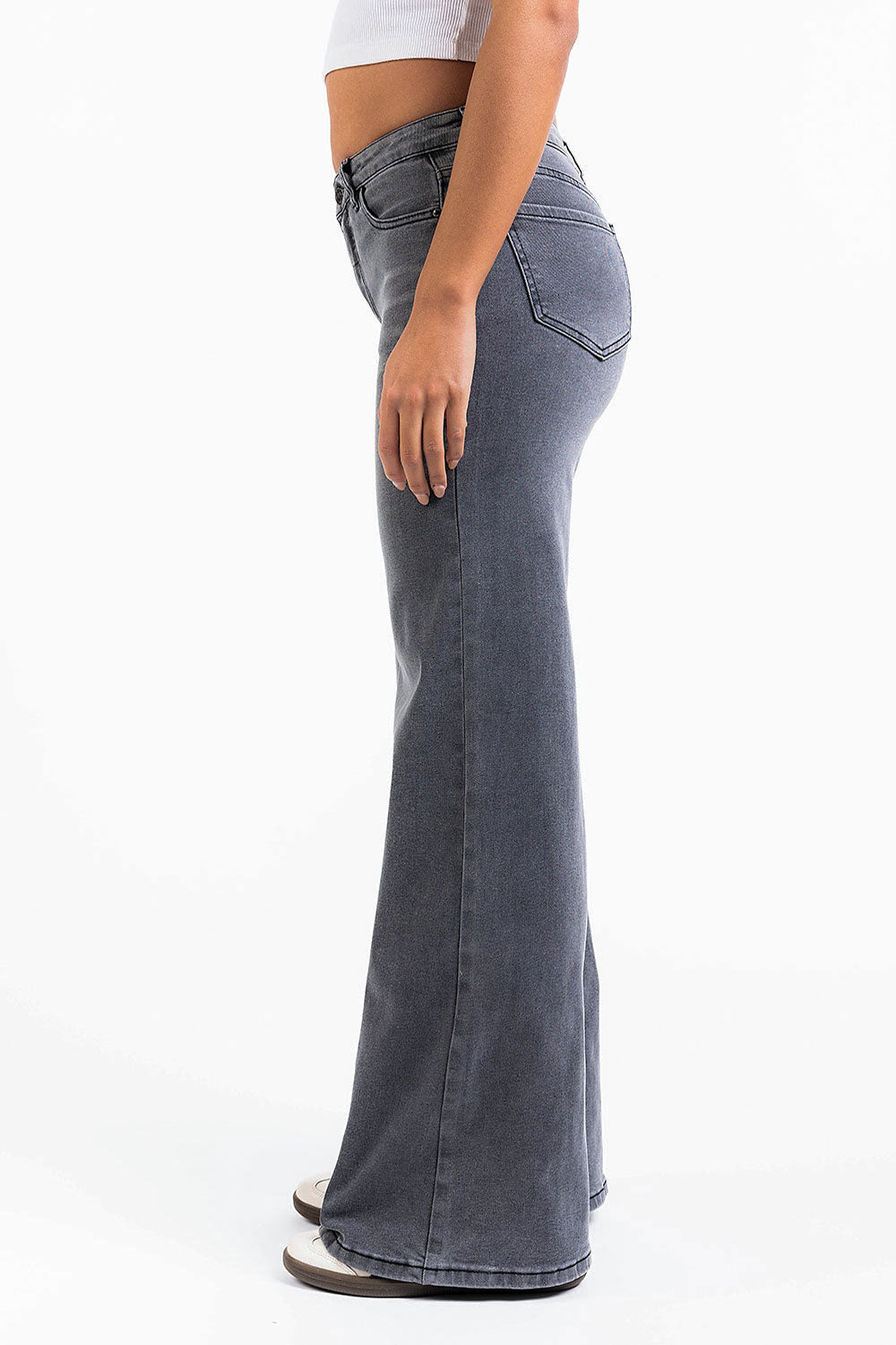 Taylor 03Low Wide Jeans - Washed Black