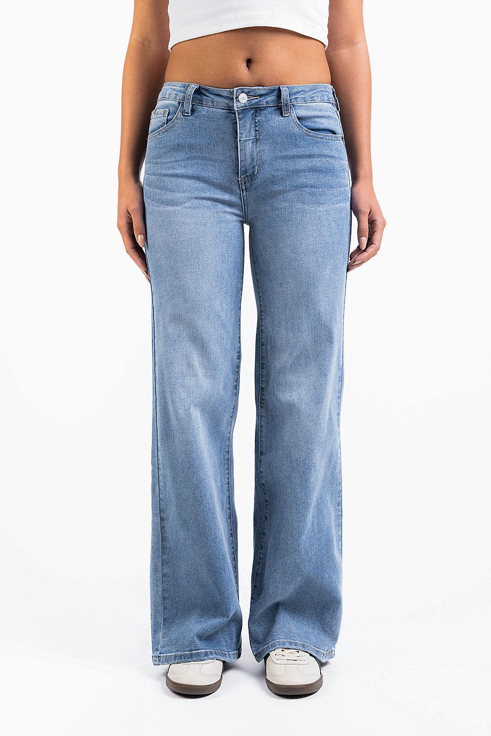 Taylor 03Mid Wide Jeans - Bleach Blue