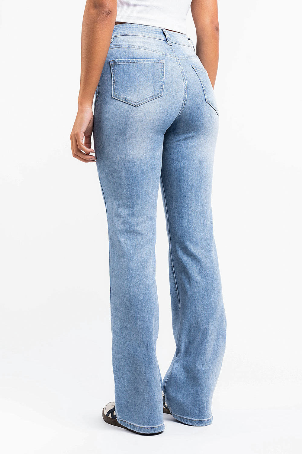 Taylor 02High Bootcut Jeans - Bleach Blue