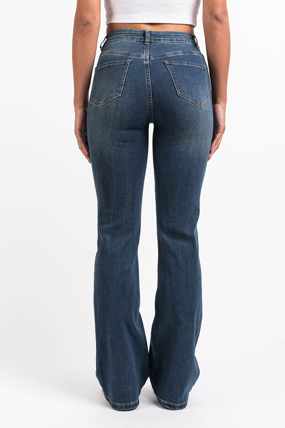 Taylor 02High Bootcut Jeans - Vintage Blue