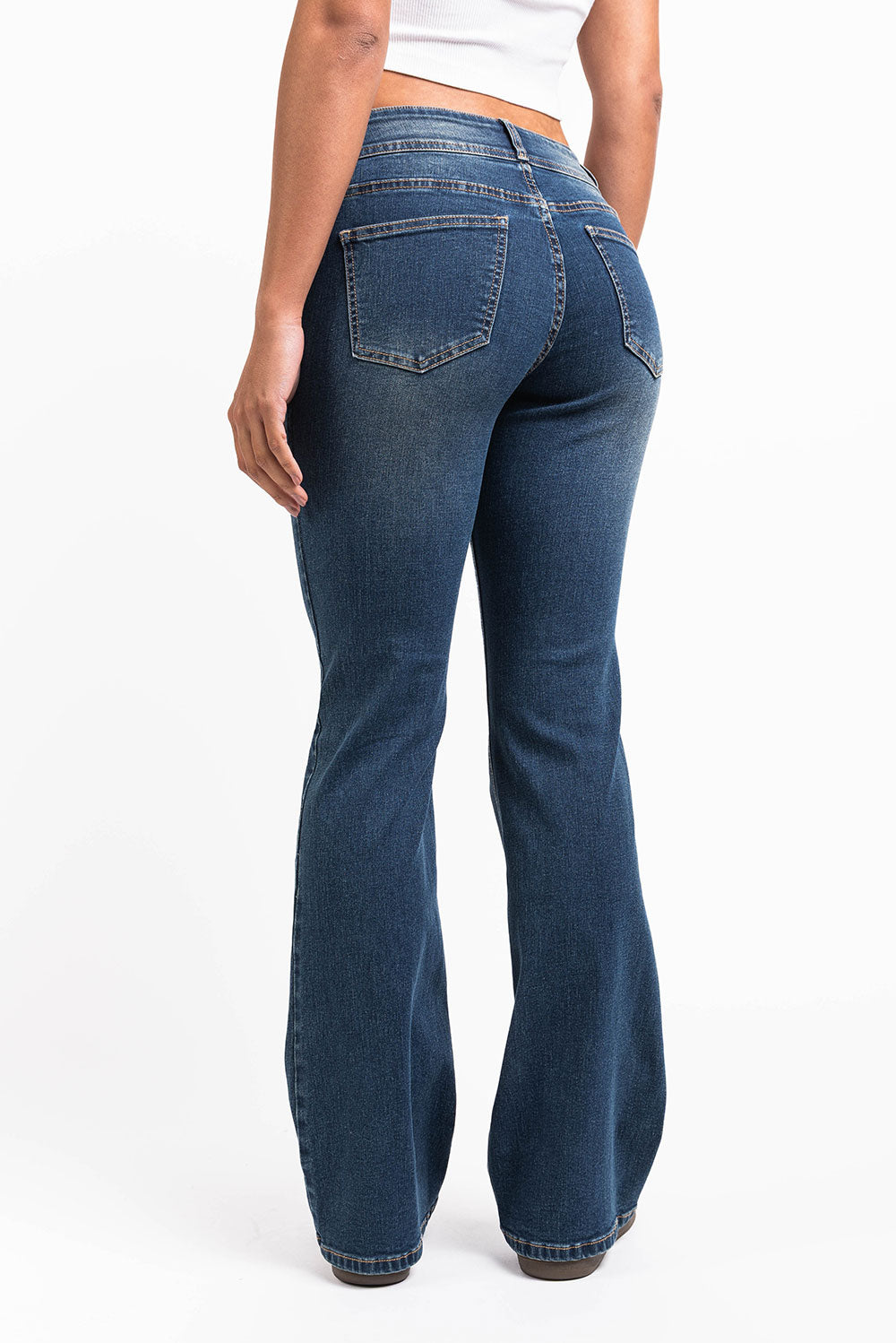 Celine 01Low Bootcut Jeans - Vintage Blue