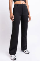 Nova 01Mid Straight Suit Pants - Black
