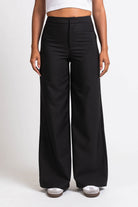 Ciara 01High Wide Suit Pants - Black
