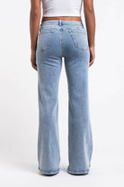 Dina 01Low Wide Jeans - Mid Blue