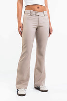 Bonnie 03Low Bootcut Suit Pants - Beige