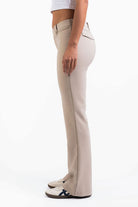 Bonnie 03Low Bootcut Suit Pants - Beige
