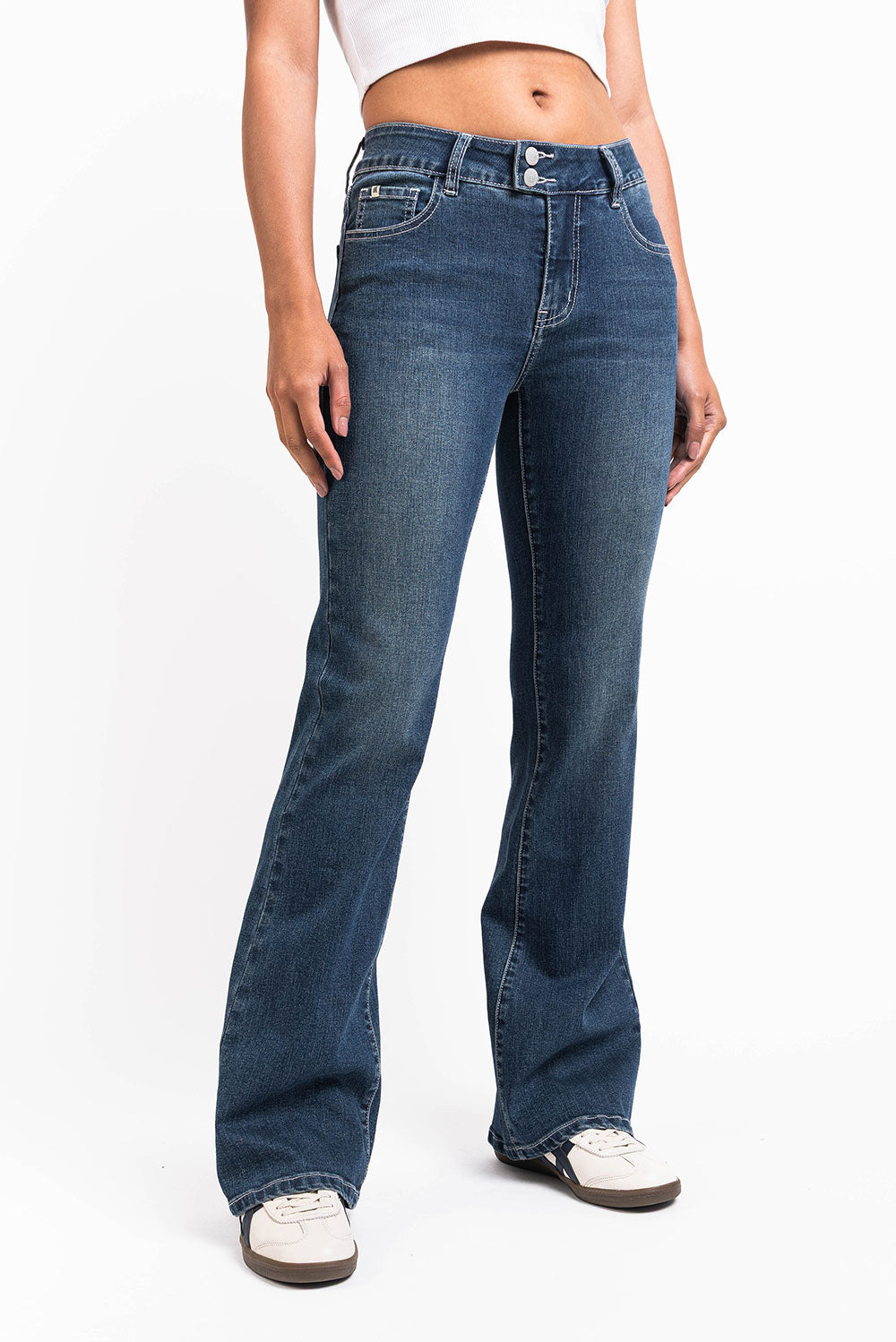 Taylor 05Mid Bootcut Jeans - Vintage Blue