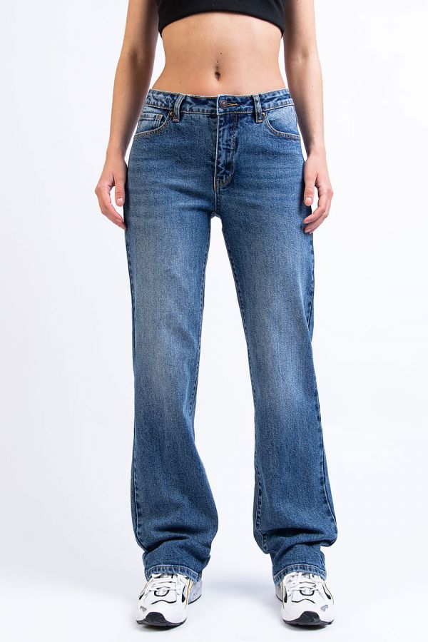 Mid Waist Jeans - Dina Vintage Blue